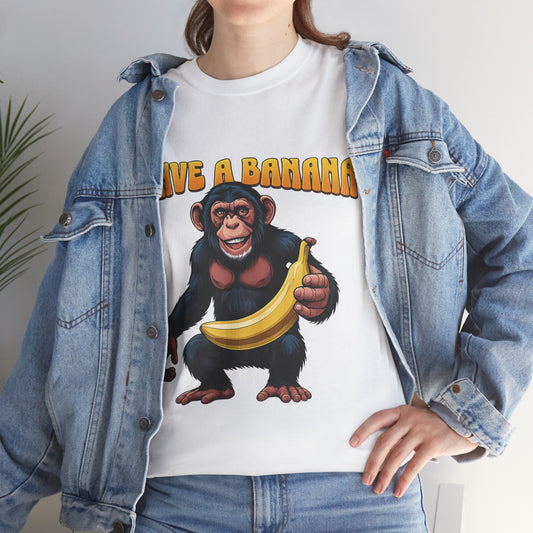 Have a Banana and Stress Less Unisex Heavy Cotton T-shirt