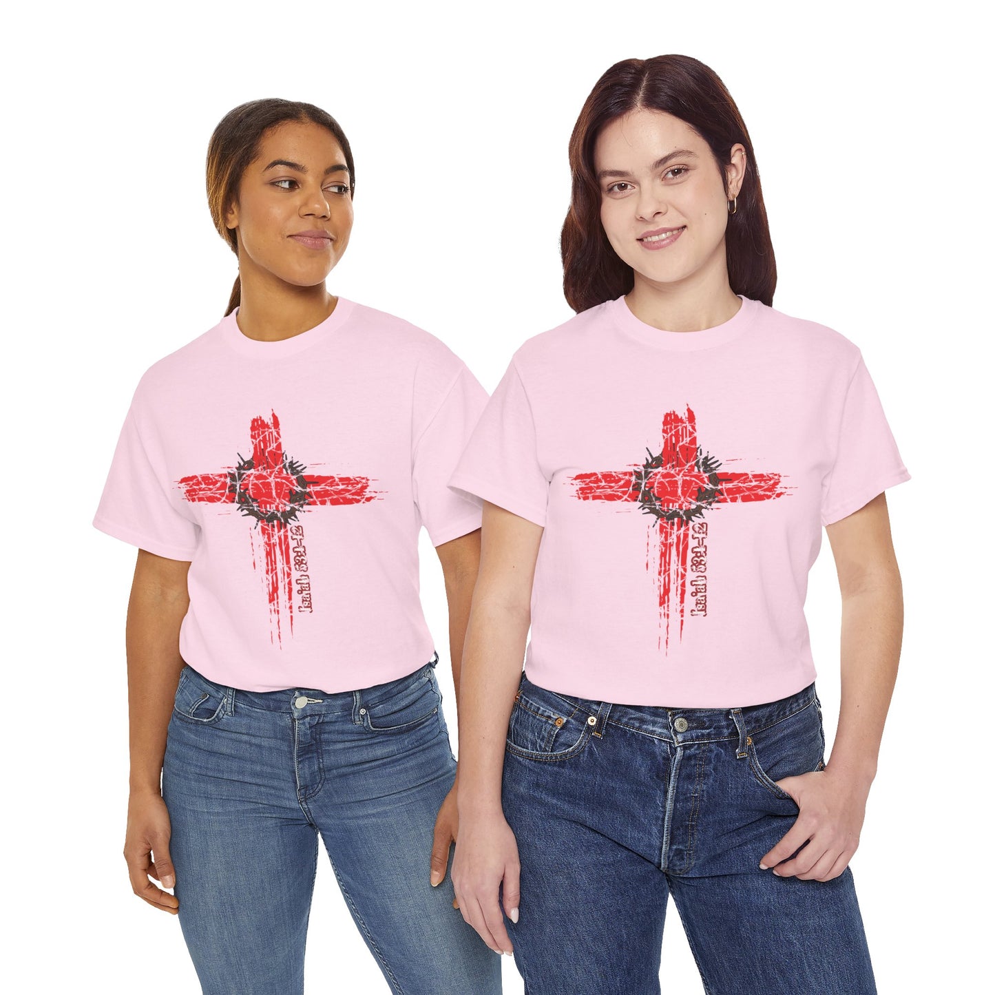 Isaiah 53:1-12 Cross Unisex Heavy Cotton Shirt