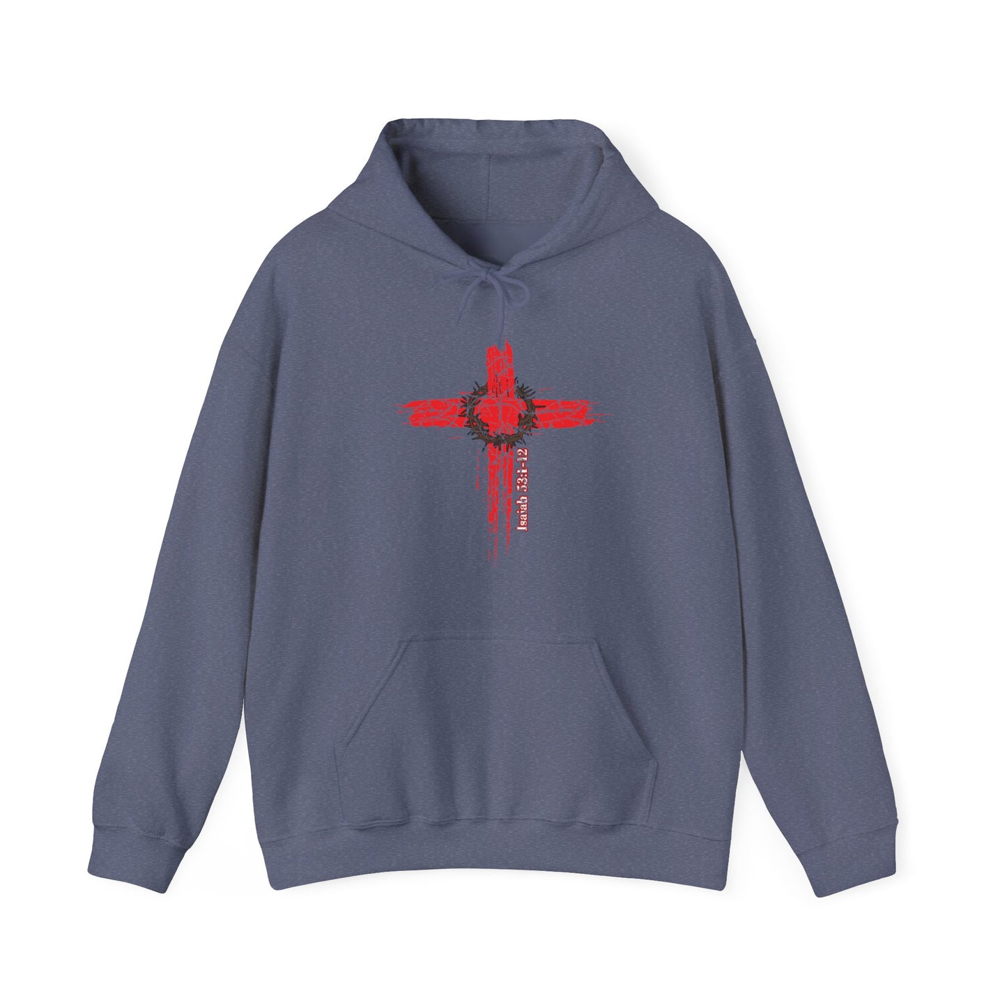 Isaiah 53:1-12 Cross Unisex Heavy Blend Hoodie
