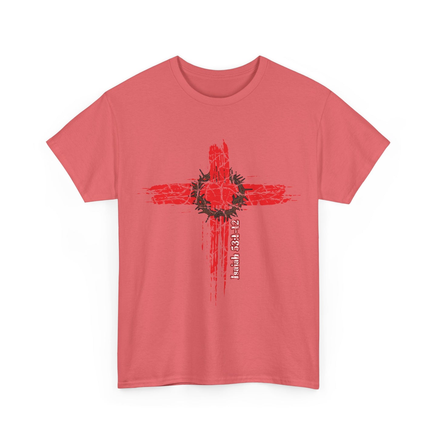 Isaiah 53:1-12 Cross Unisex Heavy Cotton Shirt
