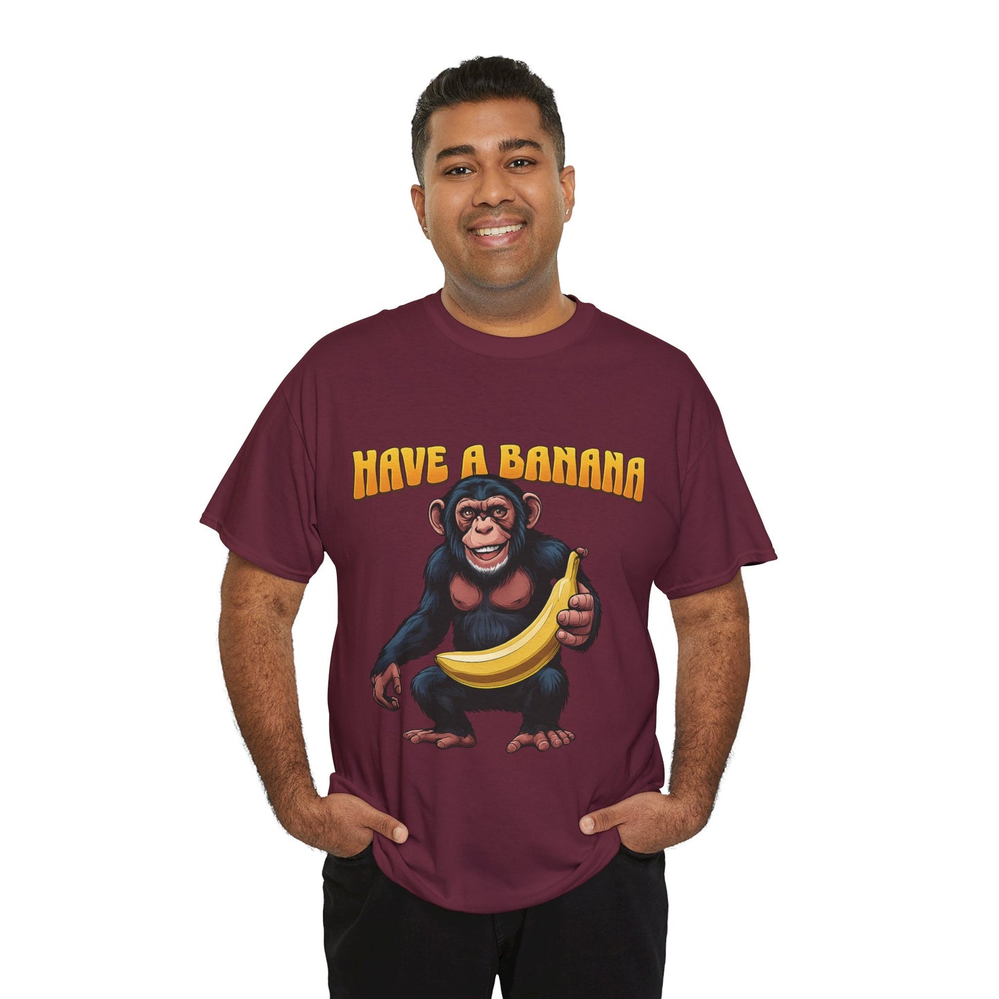 Have a Banana and Stress Less Unisex Heavy Cotton T-shirt
