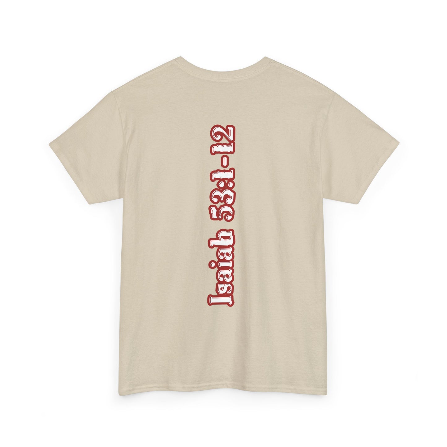 Isaiah 53:1-12 Cross Unisex Heavy Cotton Shirt