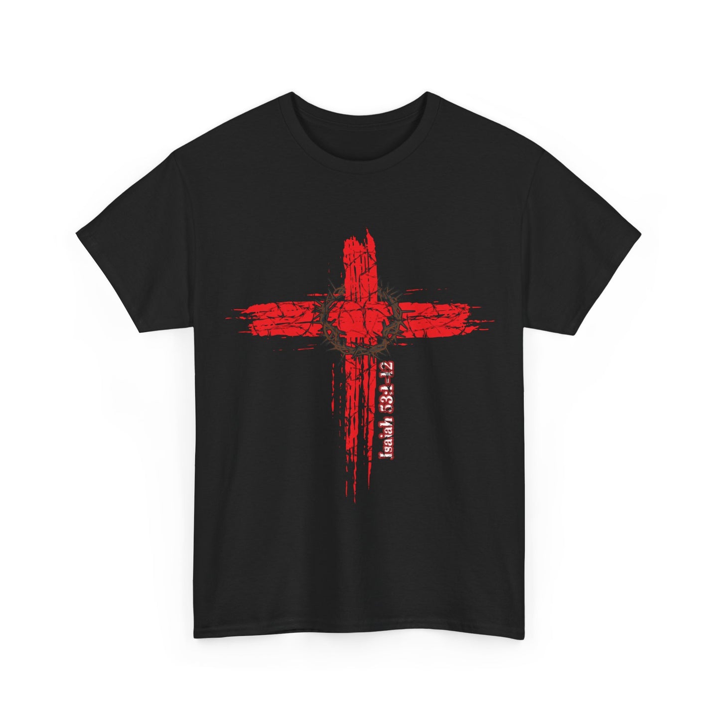 Isaiah 53:1-12 Cross Unisex Heavy Cotton Shirt