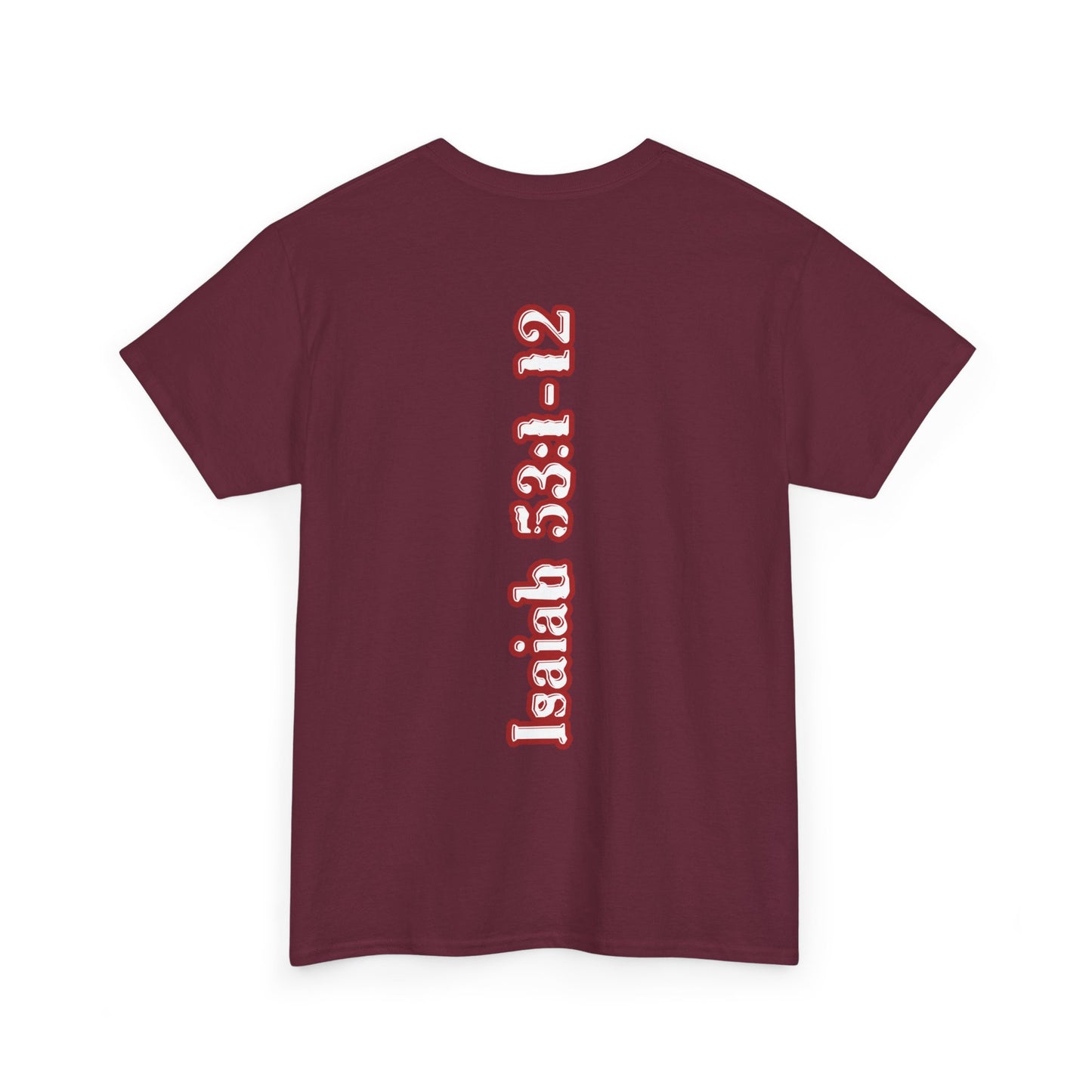Isaiah 53:1-12 Cross Unisex Heavy Cotton Shirt