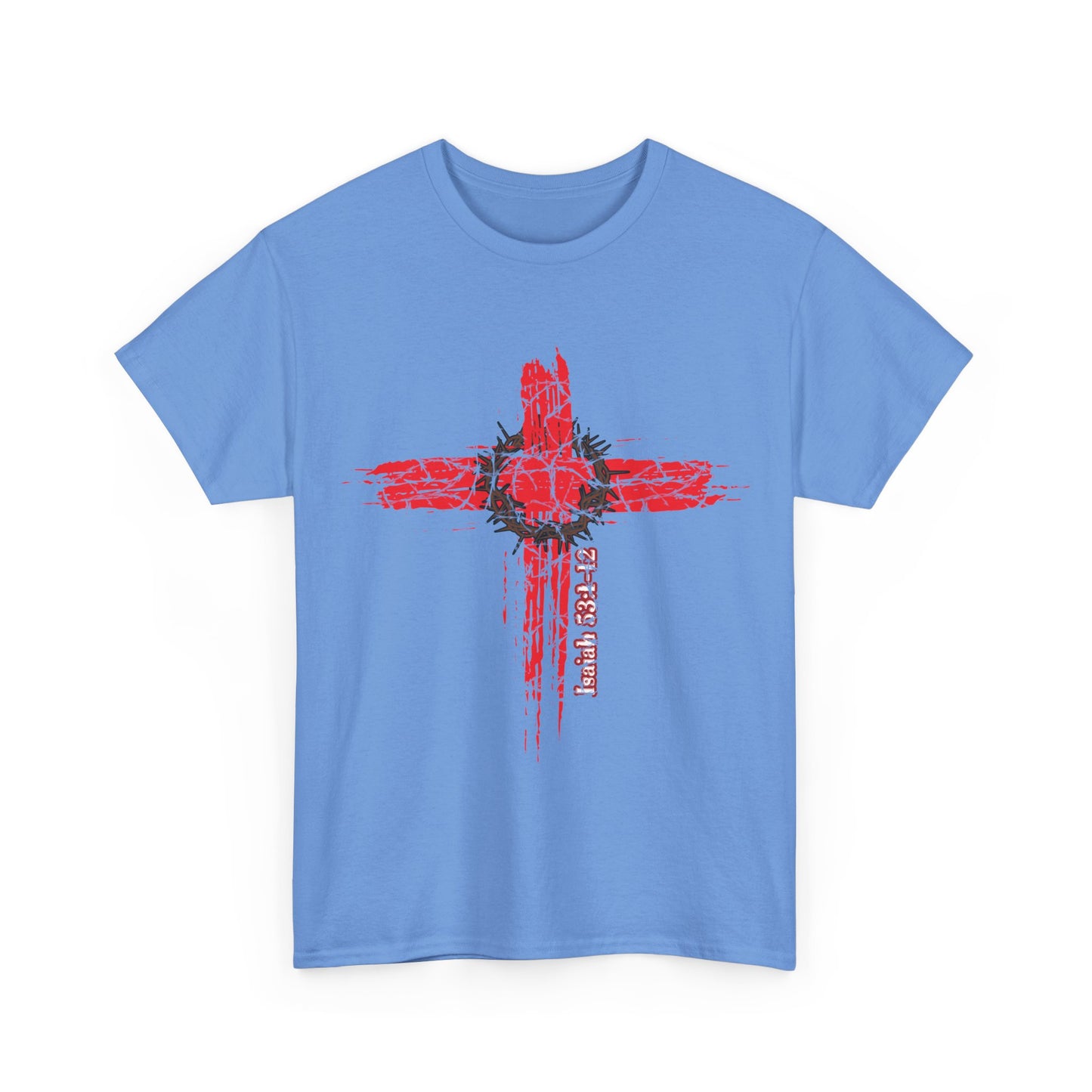 Isaiah 53:1-12 Cross Unisex Heavy Cotton Shirt