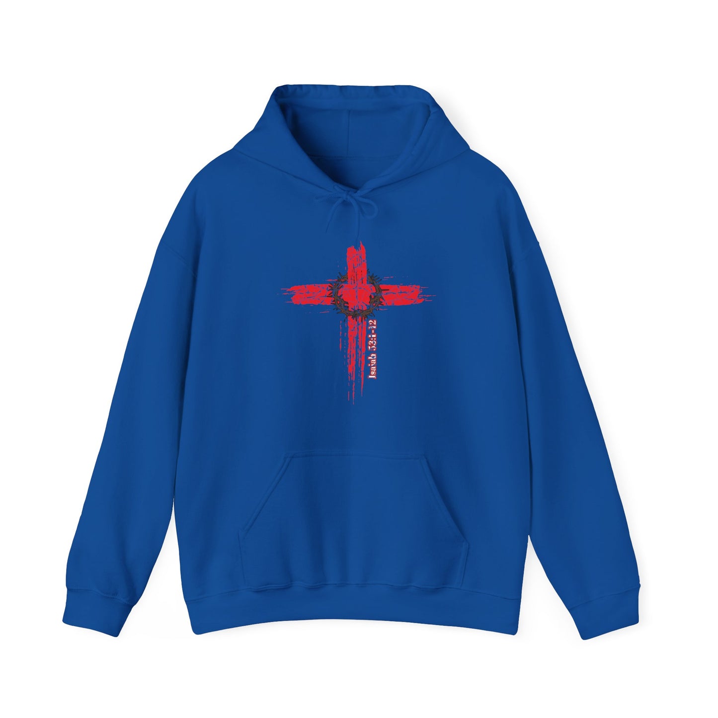 Isaiah 53:1-12 Cross Unisex Heavy Blend Hoodie