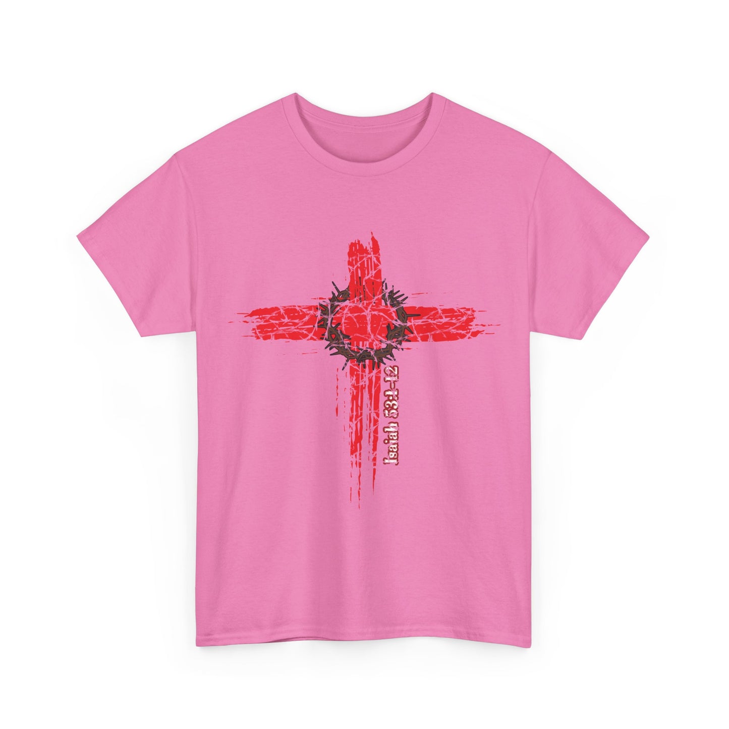 Isaiah 53:1-12 Cross Unisex Heavy Cotton Shirt