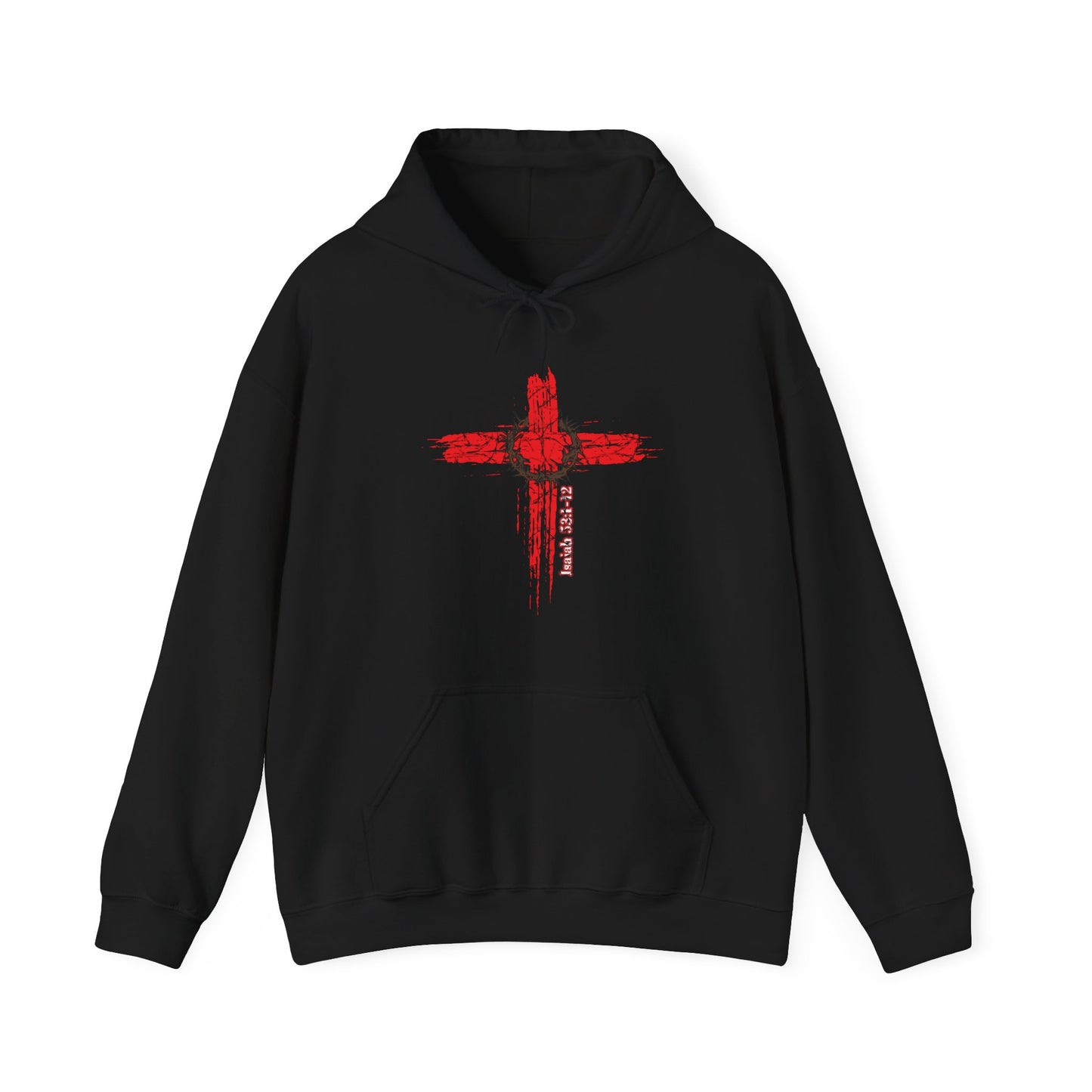 Isaiah 53:1-12 Cross Unisex Heavy Blend Hoodie
