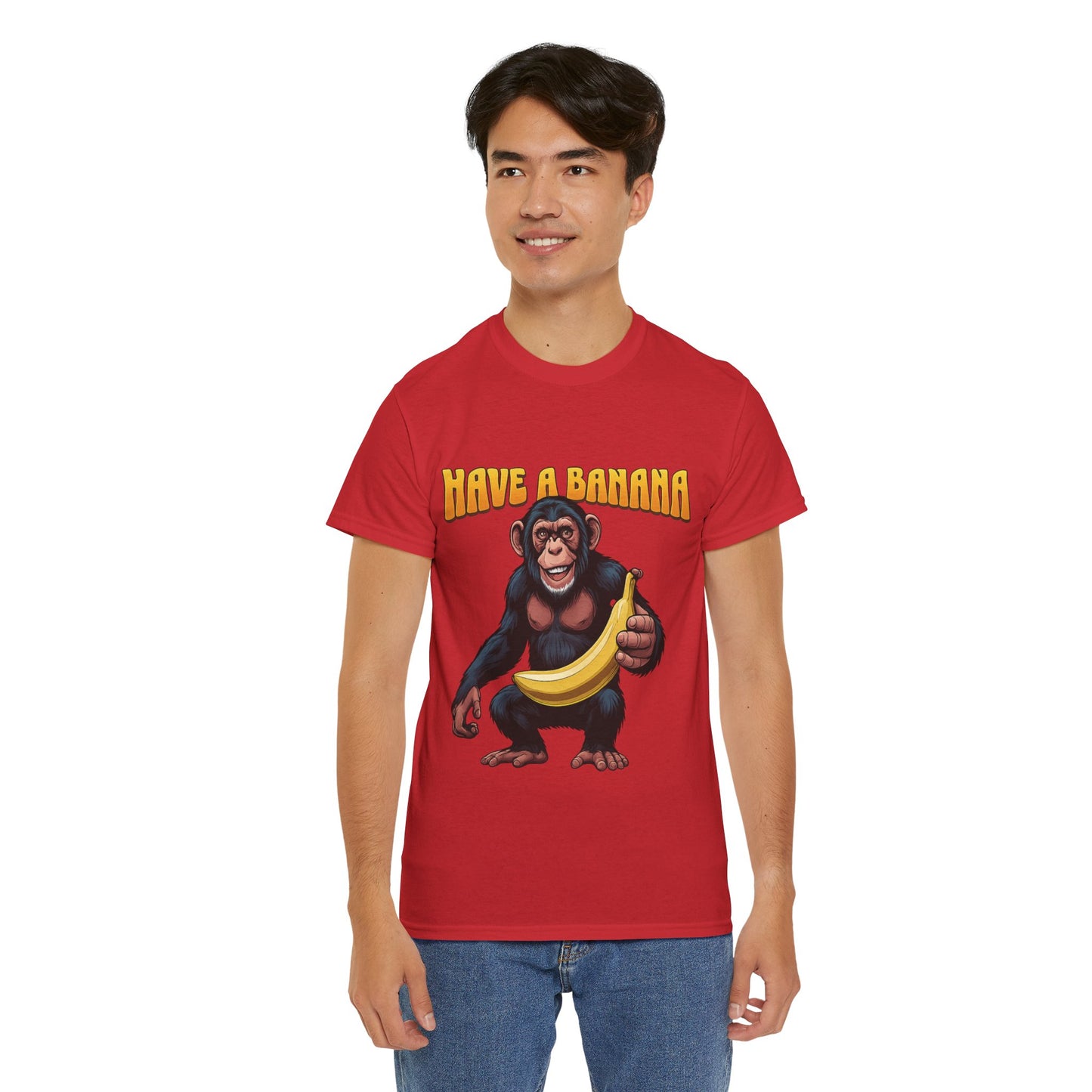 Have a Banana and Stress Less Unisex Heavy Cotton T-shirt