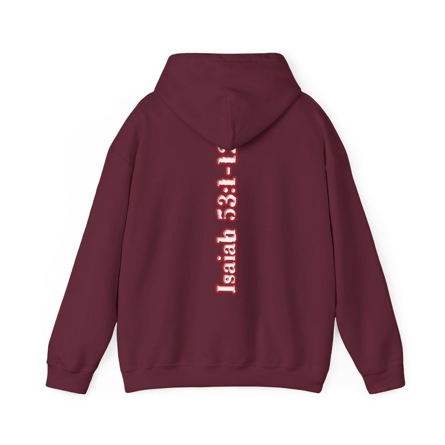Isaiah 53:1-12 Cross Unisex Heavy Blend Hoodie