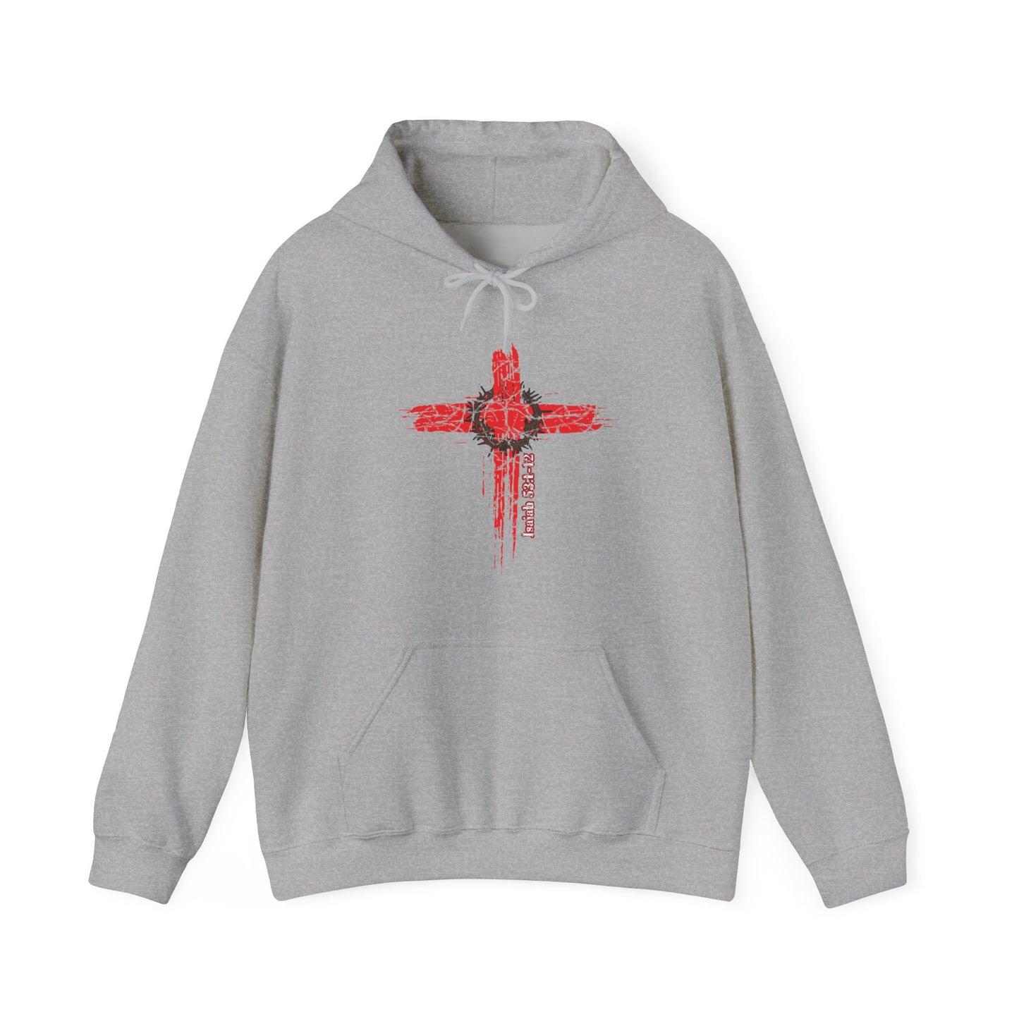 Isaiah 53:1-12 Cross Unisex Heavy Blend Hoodie