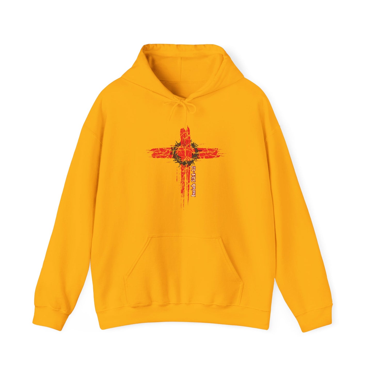 Isaiah 53:1-12 Cross Unisex Heavy Blend Hoodie