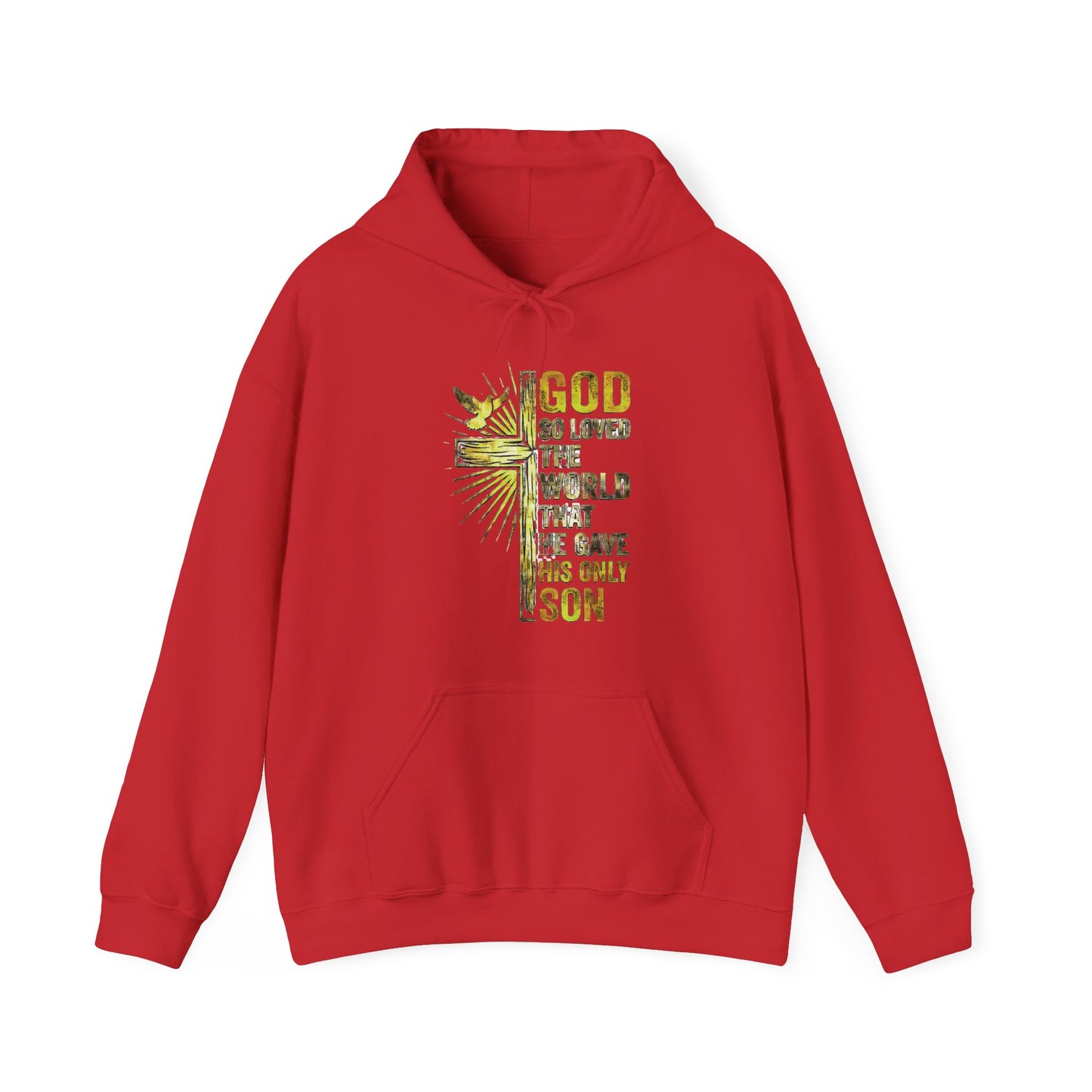 “God So Loved the World” John 3:16 Unisex Heavy Blend Hoodie