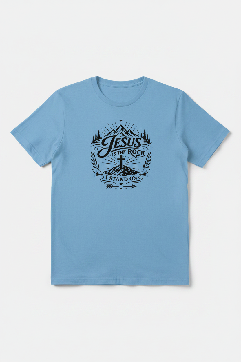 Jesus Is The Rock I Stand On T-Shirt – HTV