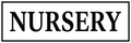 Nursery Sign — Black — 6x18 Corrugated Plastic