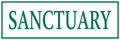 Sanctuary Sign — Green — Corrugated
