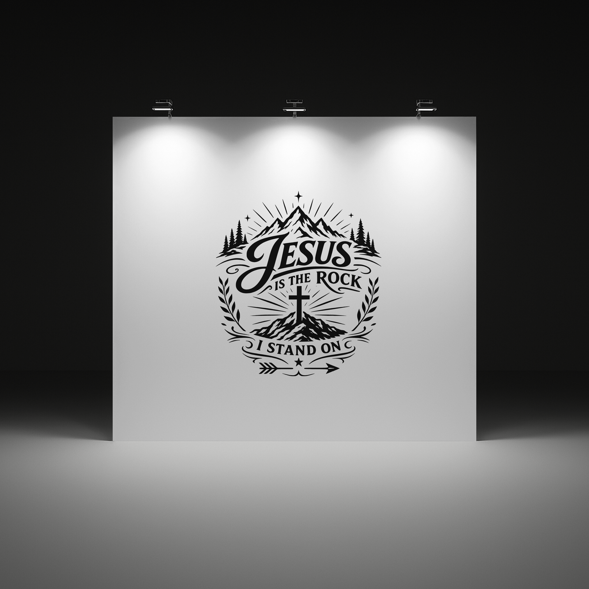 Jesus Is The Rock I Stand On Vinyl Decal