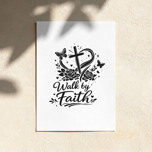 Walk by Faith Decal