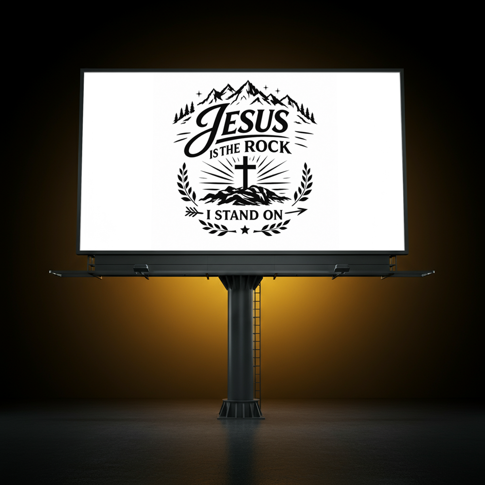 Jesus Is The Rock I Stand On Vinyl Decal