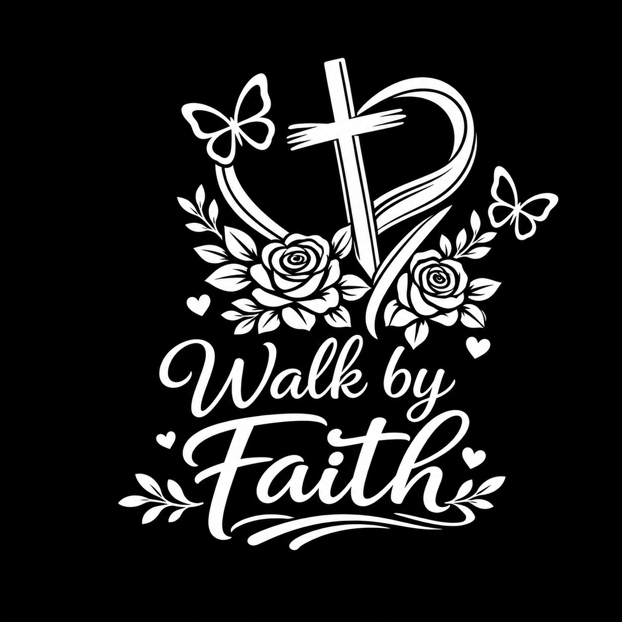 Walk by Faith Decal