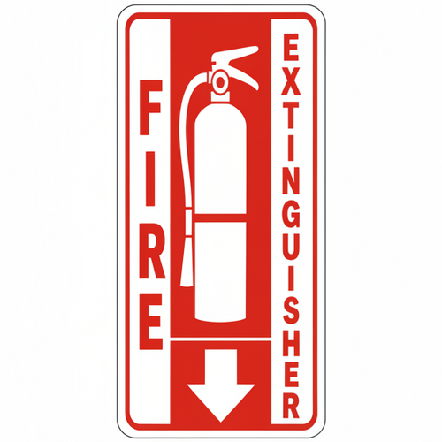 Fire Extinguisher Sticker - Square Product Image