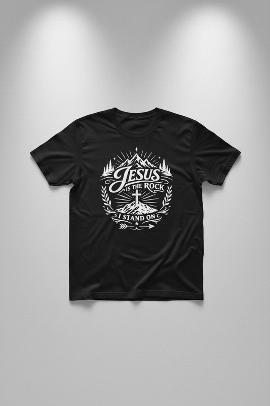 Jesus Is The Rock I Stand On T-Shirt – HTV