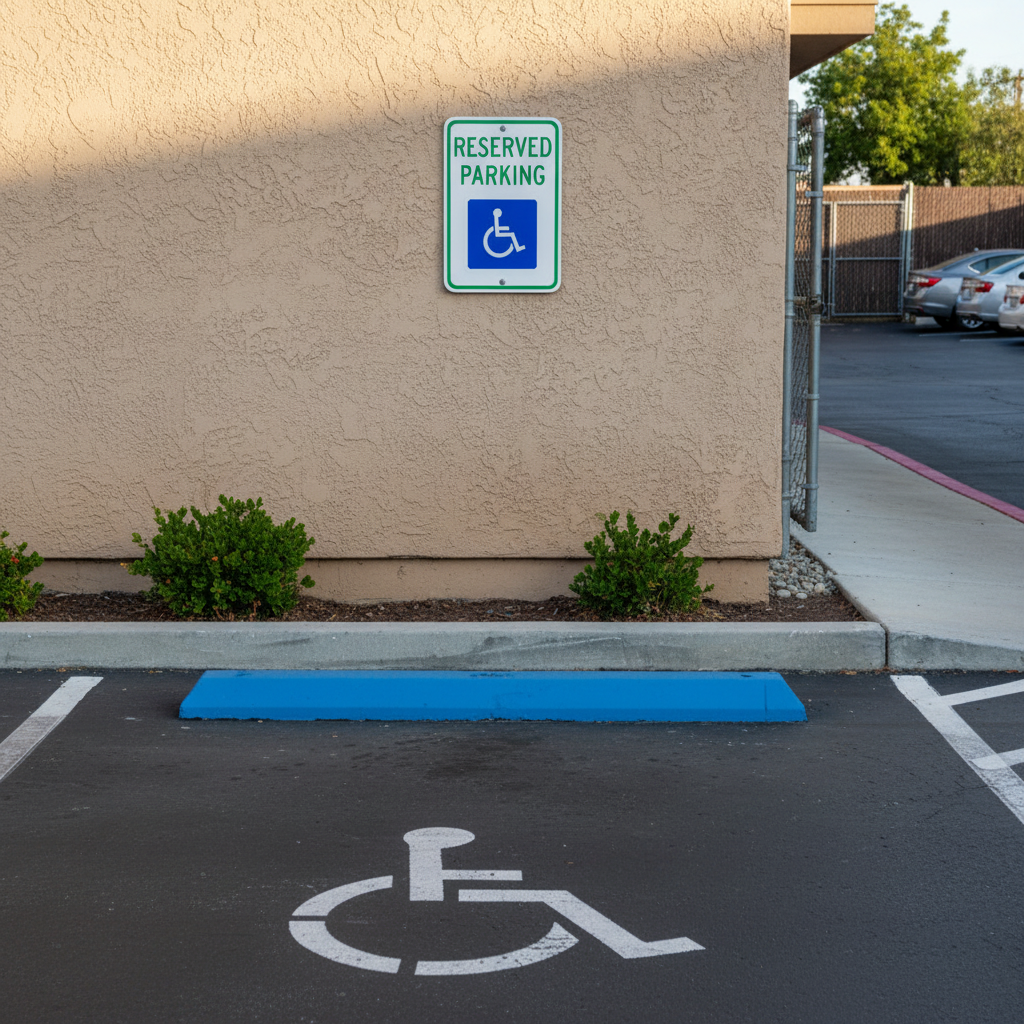 Reserved Parking Handicap - Fence Mount