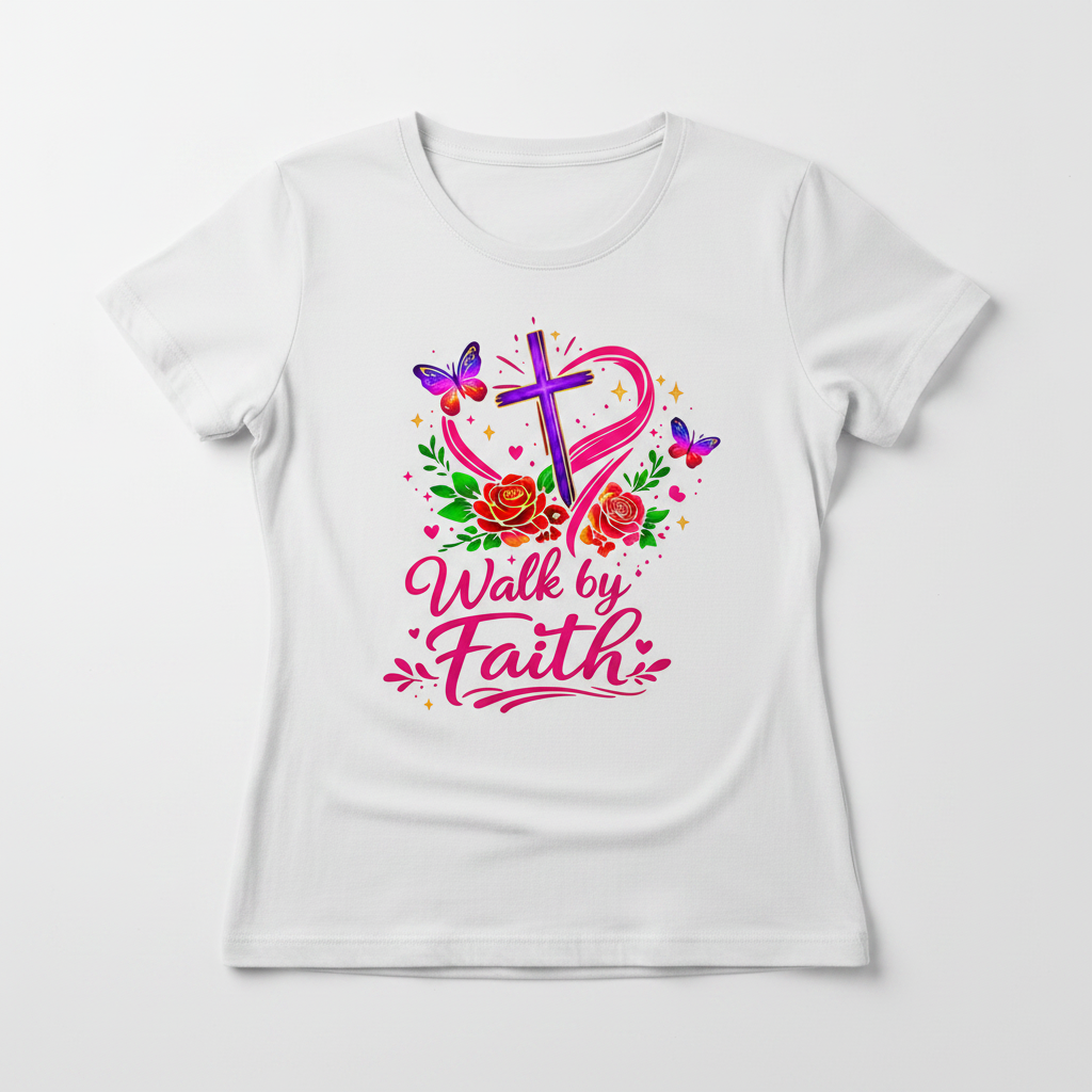 Walk by Faith Flat Lay Mockup