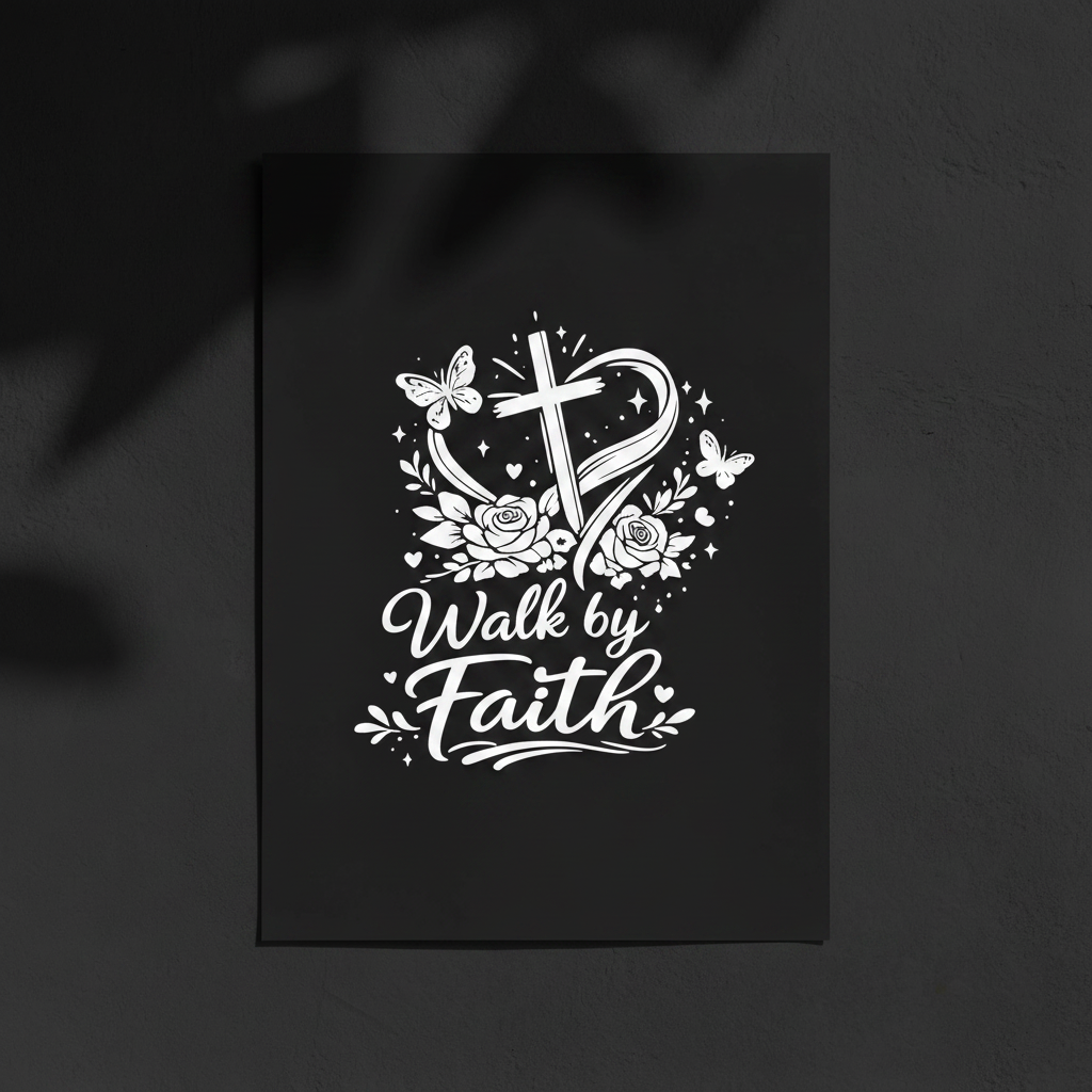 Walk by Faith Decal